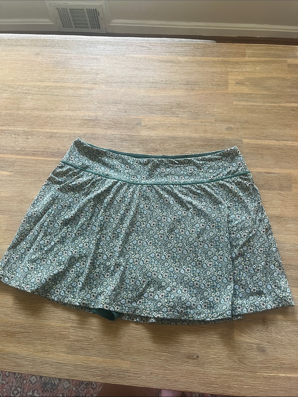 Patagonia Green Floral Skort